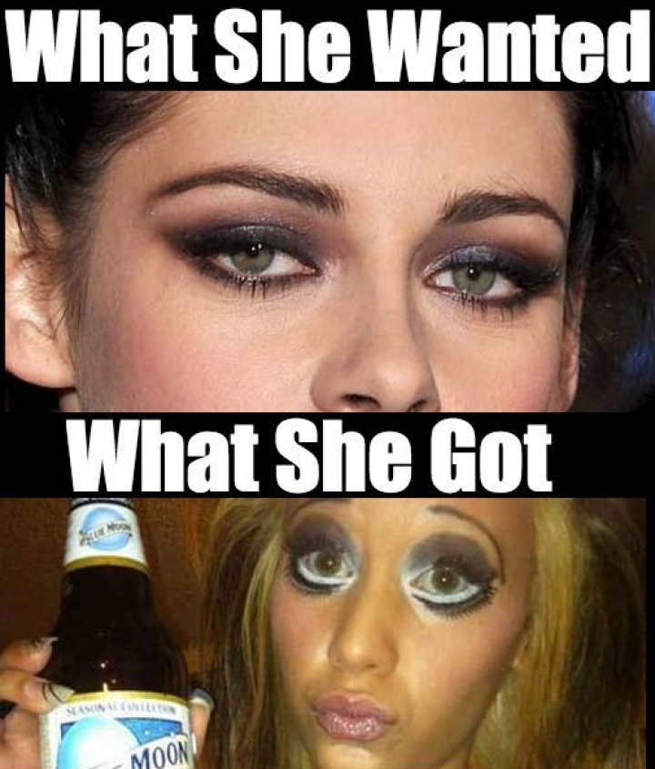 Ngakak, 4 Wajah Bermake Up Ini Hasil Ngikutin Tutorial